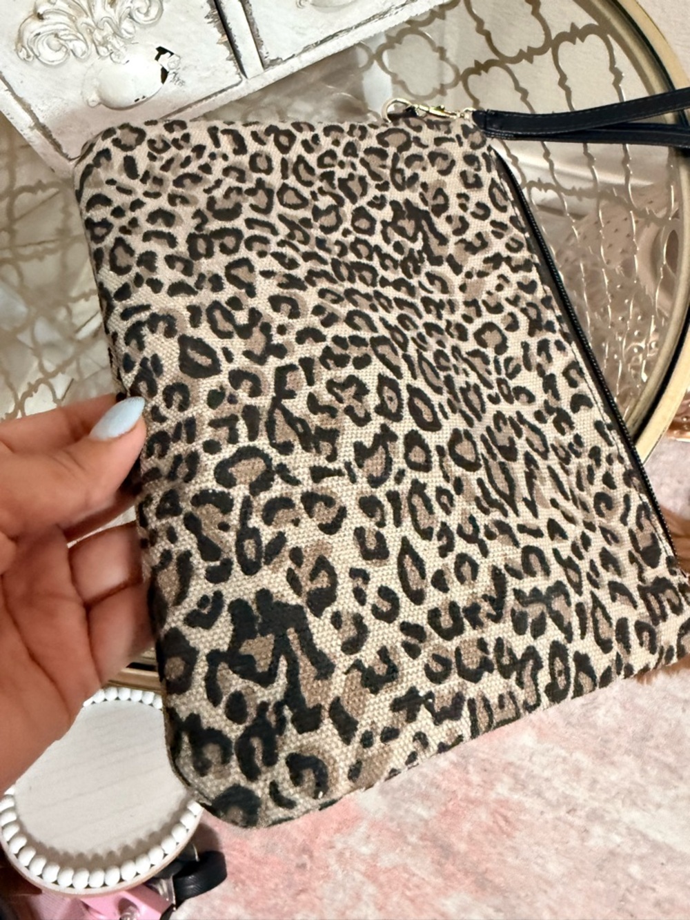 Vic & Lou Leopard Print Wristlet - Picture 6 of 6